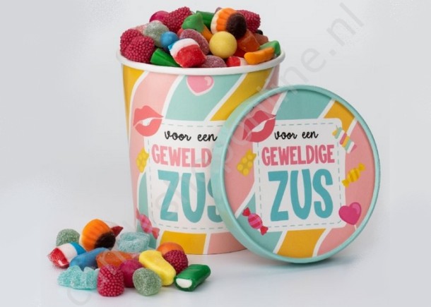 Candy Bucket "ZUS" met 500gr. snoepmix