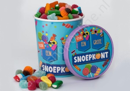 Candy Bucket "SNOEPKONT" met 500gr. snoepmix