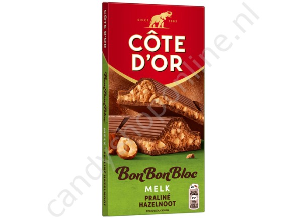 Côte d'Or BonBonBloc Melk Praliné Hazelnoot 200gr.