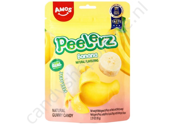 Amos Peelerz Gummy Banana 65g.