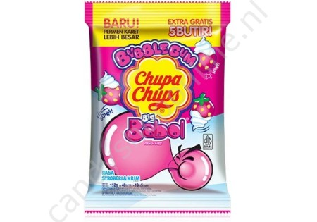 ChupaChups Bubble Gum Big Babol Strawberry ±40pcs.152gr.