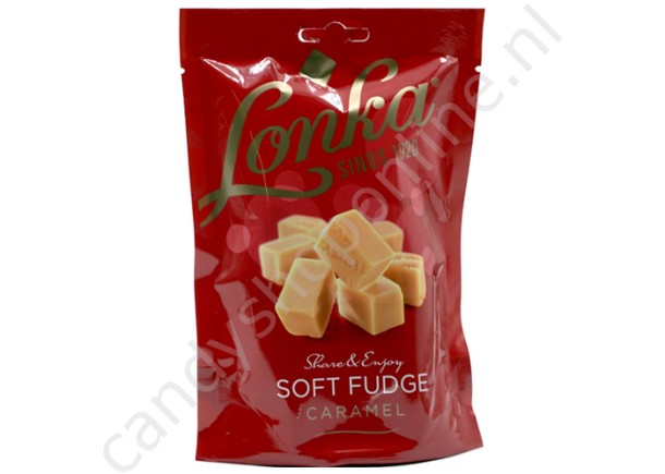 Lonka Soft Fudge Caramel 117 gram (rood)