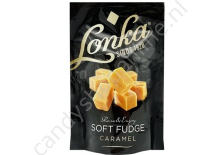 Lonka Soft Fudge Caramel 117 gram (zwart)