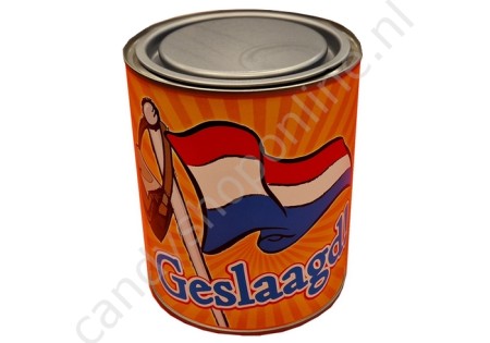 Blik Geslaagd Flag 500gr.