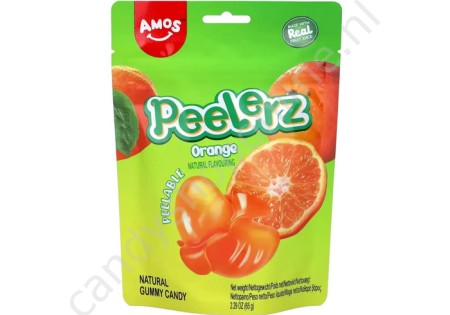 Amos Peelerz Gummy Orange 65g.