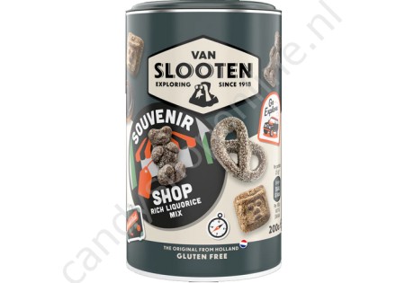vSlooten Souvenir Shop Rich Liquorice Mix 200gr.