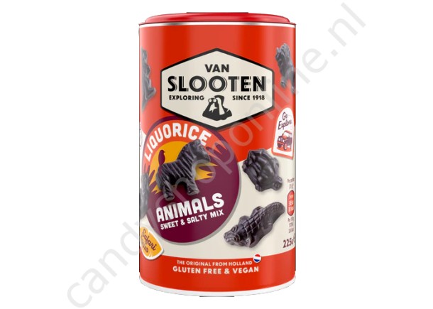 vSlooten Liquorice Animals Sweet & Salty Mix 225gr.