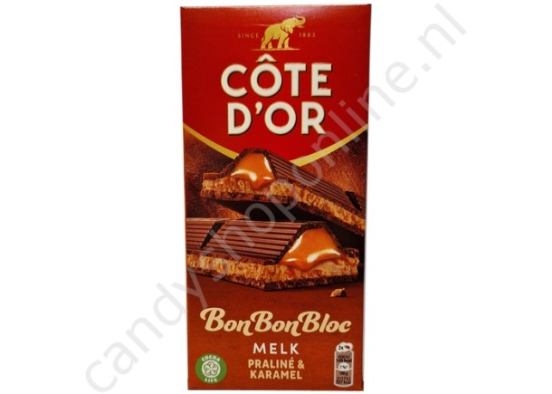Côte d'Or BonBonBloc Melk Praliné & Karamel 200gr.