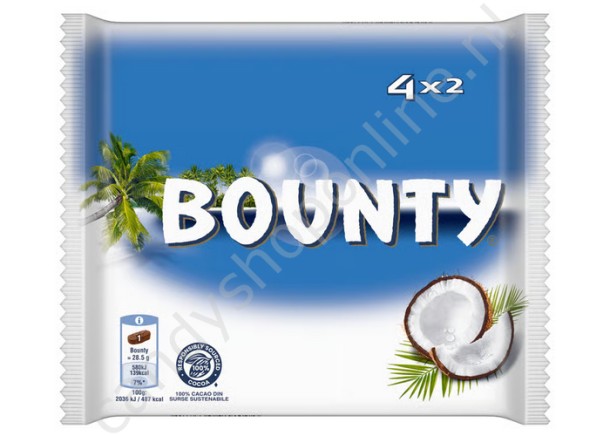 Bounty Milk Chocolate 4pck 228gr.