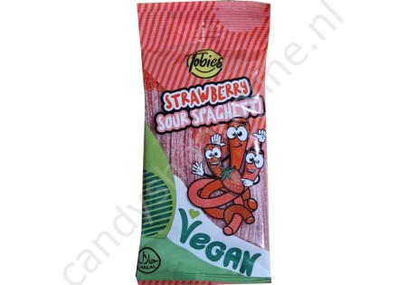 Tobies Sour Spaghetti Strawberry 150gr.