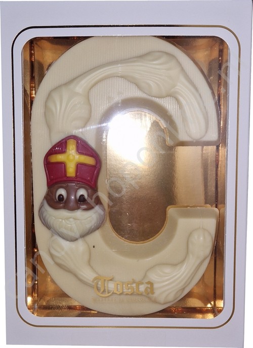 Tosca Luxe Chocoladeletter C Wit