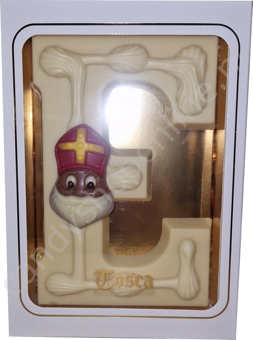 Tosca Luxe Chocoladeletter E Wit