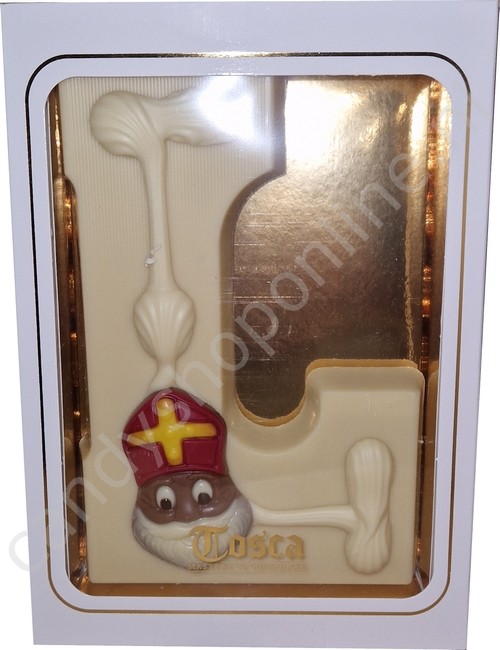 Tosca Luxe Chocoladeletter L Wit