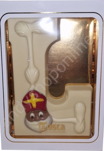 Tosca Luxe Chocoladeletter L Wit