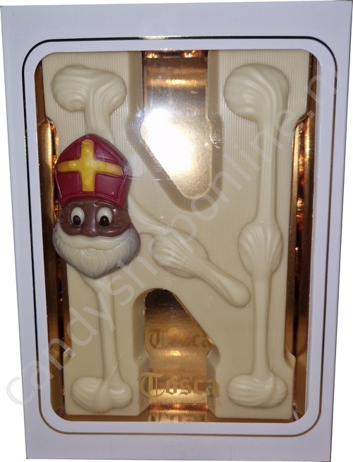 Tosca Luxe Chocoladeletter N Wit