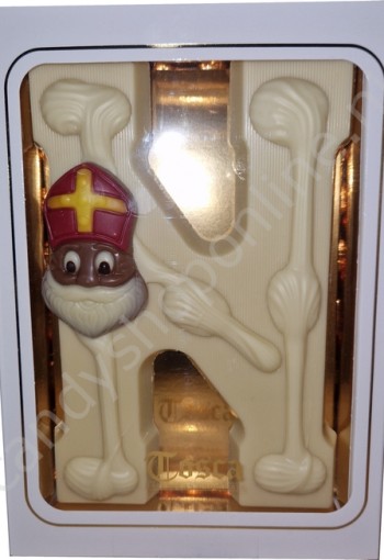 Tosca Luxe Chocoladeletter N Wit