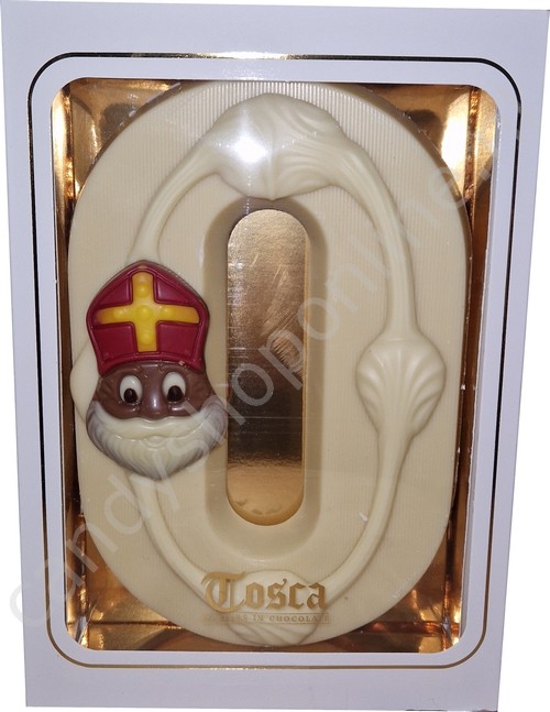 Tosca Luxe Chocoladeletter O Wit