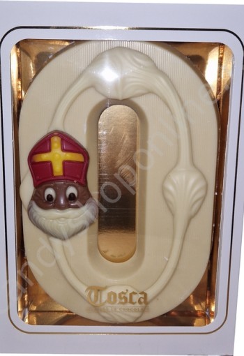 Tosca Luxe Chocoladeletter O Wit