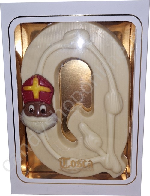 Tosca Luxe Chocoladeletter Q Wit