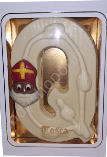 Tosca Luxe Chocoladeletter Q Wit