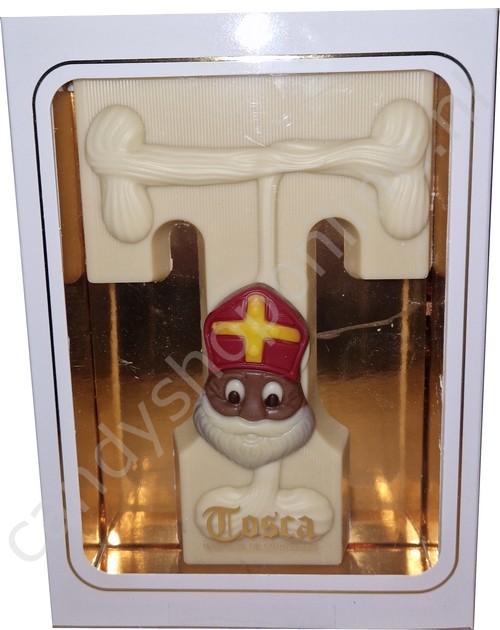 Tosca Luxe Chocoladeletter T Wit