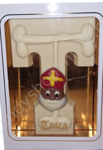 Tosca Luxe Chocoladeletter T Wit