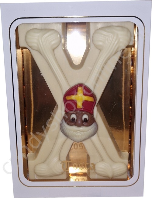 Tosca Luxe Chocoladeletter X Wit