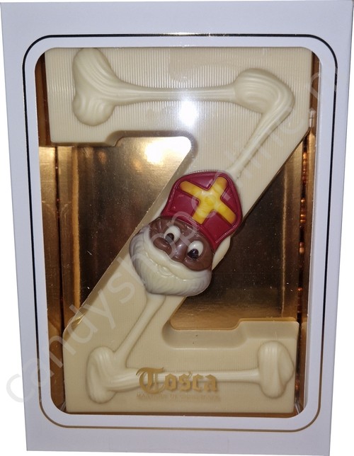 Tosca Luxe Chocoladeletter Z Wit