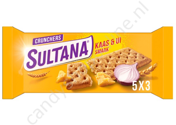 Sultana Crunchers Kaas & Ui 175gr. 5x3pcs