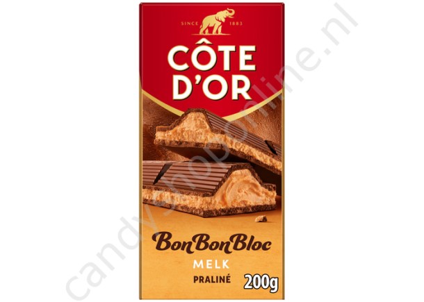 Côte d'Or BonBonBloc Melk Praliné 200gr.