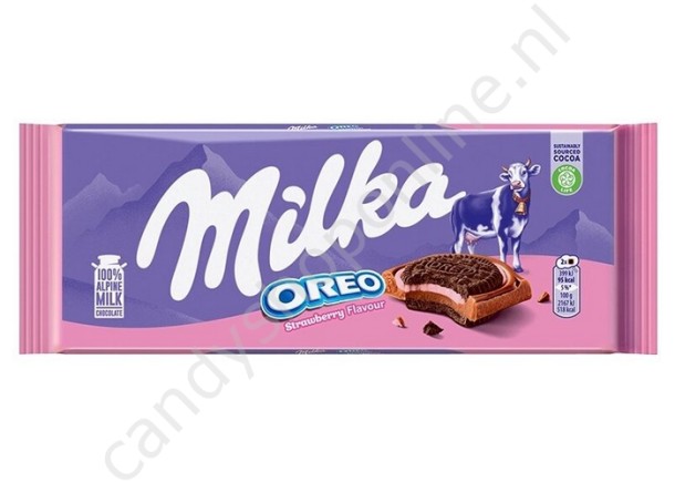 Milka Oreo Strawberry flavour 92 gram