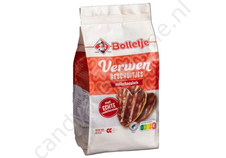 Bolletje Verwen Beschuitjes Melkchocolade 100gr.