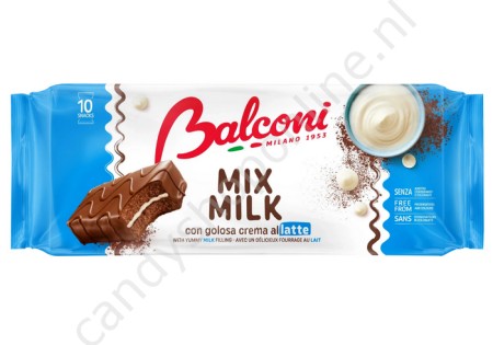 Balconi Mix Milk (Cocoa Cake with Milk Cream) 350 gr. 10 pcs.