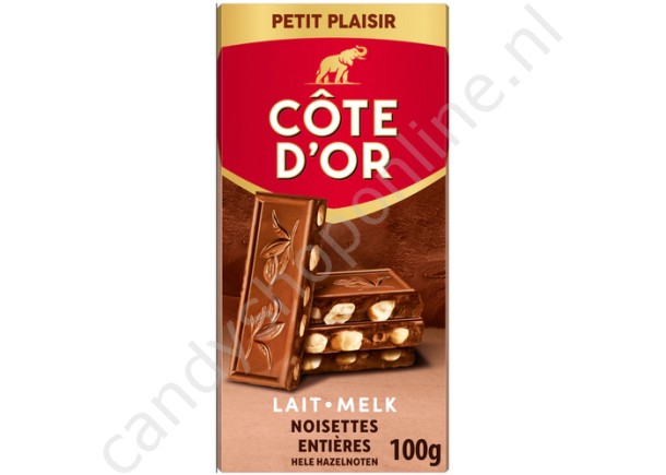 Côte d'Or Pure Chocolade met Hele Hazelnoten 100gr.