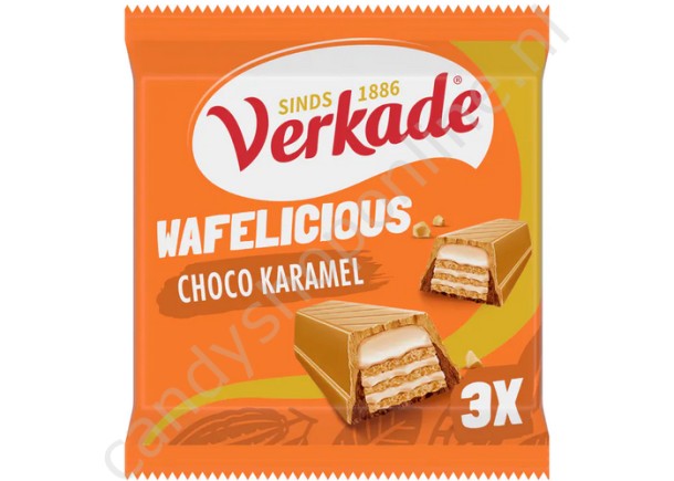 Verkade Wafelicious Choco Karamel 3pcs. 118,5gr.