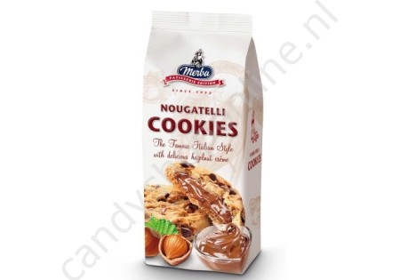 Merba Nougatelli Cookies with delicious Hazelnut crème 200gr.