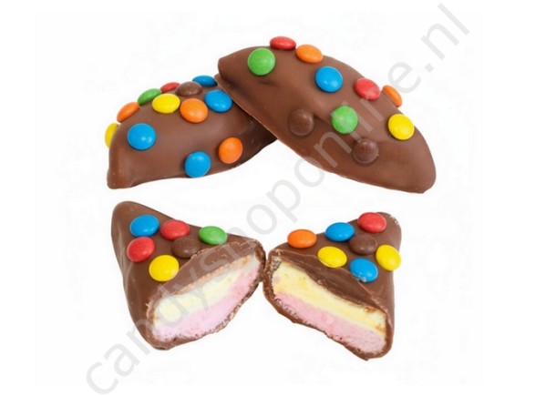 Belgische Chocolade Spekjes Melk met Confetti 150gr.