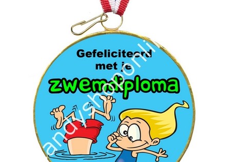 Chocolade Medaille Zwemdiploma S