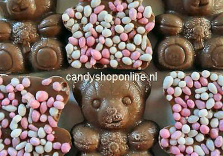 Olivers Chocolade Beertjes Roze