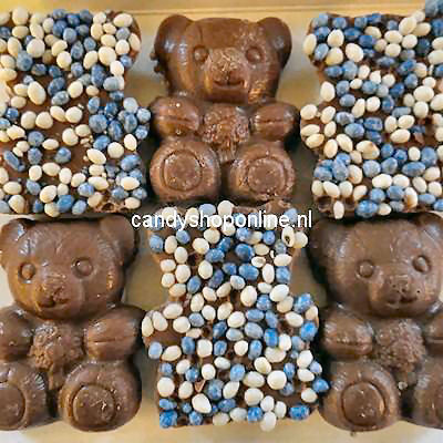 Olivers Chocolade Beertjes Blauw