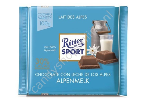Rittersport alpine milk chocolate