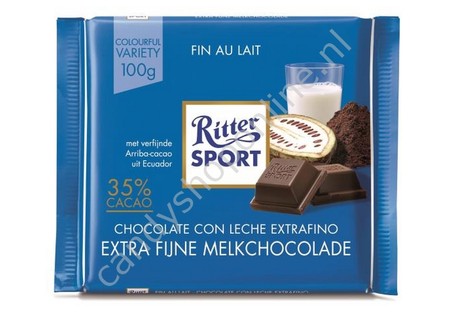 Rittersport extra fine milk chocolate