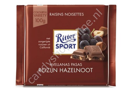 Rittersport raisins & hazelnuts