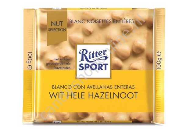 Rittersport white whole hazelnuts