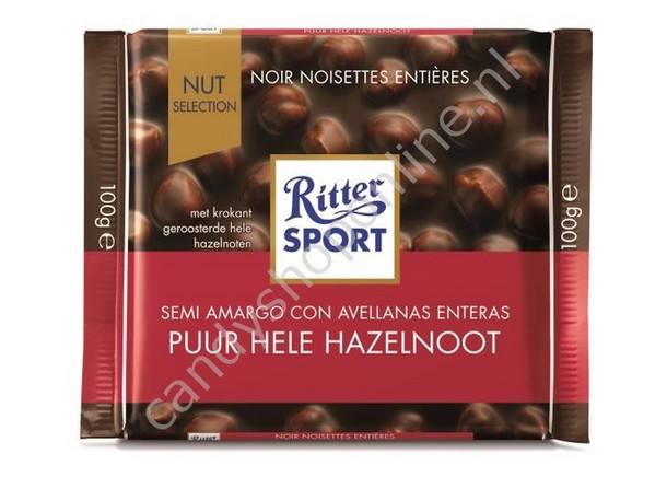 Rittersport dark whole hazelnuts