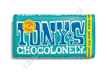 Tony Chocolonely Puur Pecan Cocos