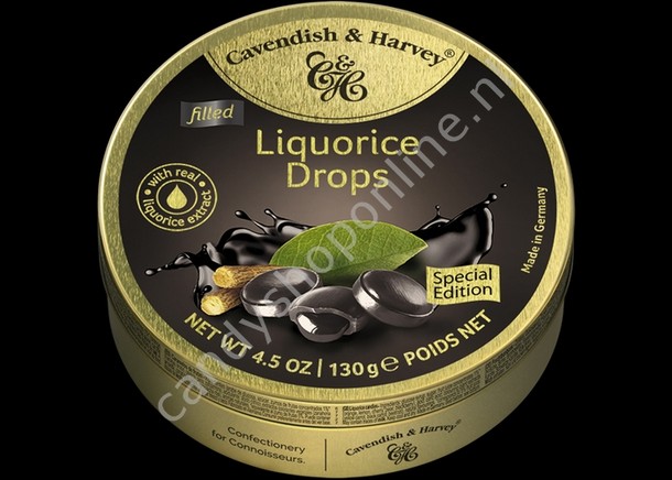 Cavendish & Harvey Filled Liquorice Drops with Liquorice Extract 130gr.