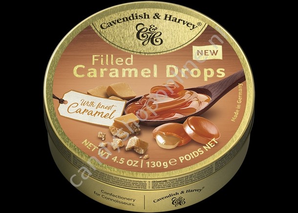Cavendish & Harvey Filled Caramel Drops with Finest Caramel 130gr.