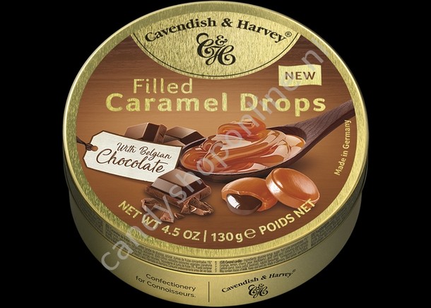 Cavendish & Harvey Filled Caramel Drops with Belgian Chocolate 130gr.