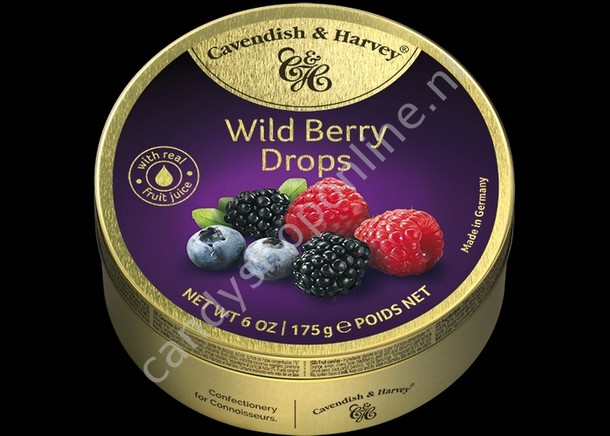 Cavendish & Harvey Wild Berry Drops with real Fruit Juice 175gr.